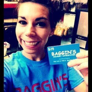 Gift cards at Baggin's 